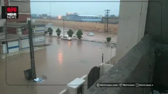 ببینید؛ آبگرفتگی شدید معابر در اهواز