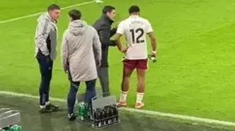 ویدئو: دستورات سری به تیمبر همزمان با گل دکلان رایس