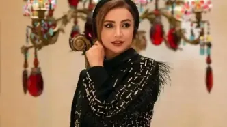 تصویری جالب از شبنم قلی خانی در جشن کریسمس امسال