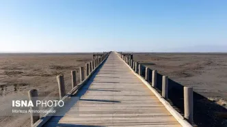 تصاویر تلخ از دریاچه ارومیه در زمستان 1404