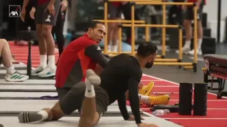 ویدئو: قاب‌های ماندگار از رفاقت صلاح و رابرتسون در تمرینات قرمزها