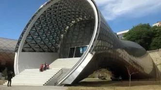 یک سالن کنسرت با معماری پارامتریک در تفلیس