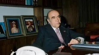 «امیرعباس هویدا و لیلا امامی» در روز عقدشان؛ سال 1345