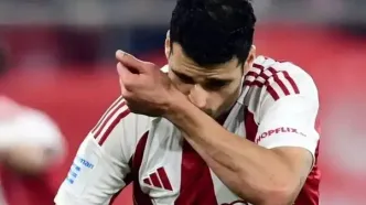 مهدی طارمی امید المپیاکوس در بازی حساس سوپرجام یونان