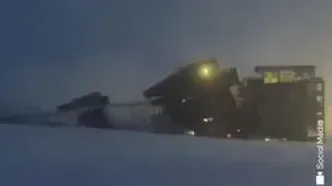 واژگونی یکی از بزرگ‌ترین دکل‌های حفاری آمریکا در آلاسکا