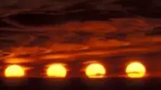 رؤیت ۴ خورشید بر فراز آلاسکا/ ویدئو