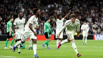 سومین برد متوالی رئال با جشنواره گل در برنابئو؛ بتیس حرفی برای گفتن نداشت