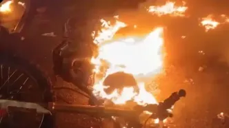 محل سوزاندن بدن نیمه جان شهید مهدی فردی در رشت / دوستش : دیدم گلوله خورد و بعد با چاقو زدنش و آتشش زدند هنوز زنده بود