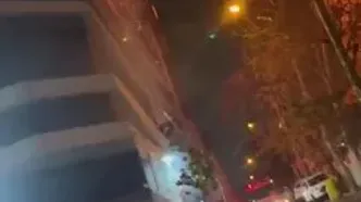 مهار آتش‌سوزی در ساختمان شش‌طبقه در یوسف‌آباد