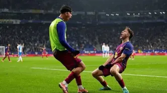 بارسلونا 2 - 0 اسپانیول؛ صدرنشینی قبل از سفر به عربستان