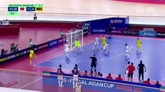 خلاصه بازی فوتسال ایران 4 - مالزی 1 + ویدئو