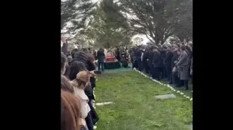 تصاویری از مراسم خاکسپاری بهرام بیضایی در آمریکا+ ویدئو