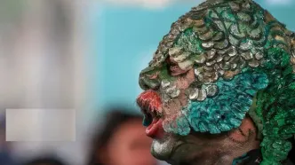 تصاویر؛ نمایش خیابانی بهمنشیر یک نفر