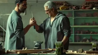 چهره متفاوت مهدی پاکدل و هومن برق‌نورد در یک فیلم پلیسی+عکس