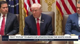 مسخره شدن مکرون توسط ترامپ/نه، نه دونالد، این کار را نمی‌کنم +فیلم