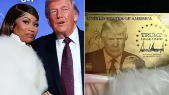 ترامپ به خواننده معروف پاپ کارت طلایی داد