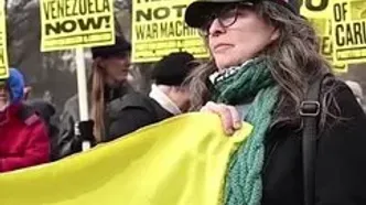 تجمع حامیان ونزوئلا مقابل کاخ سفید