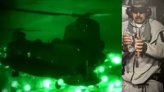 ترامپ در حال تماشای لحظه دستگیری مادورو