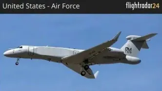 حرکت مشکوک هواپیمای جنگ الکترونیک نیروی هوایی آمریکا