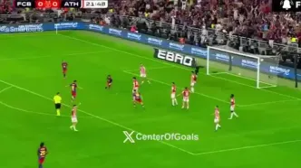 فیلم | گل اول بارسلونا به اتلتیک بیلبائو توسط فران تورس