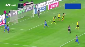 فیلم |  گل اول استقلال به سپاهان توسط یاسر آسانی