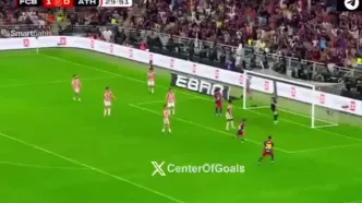 فیلم | گل دوم بارسلونا به اتلتیک بیلبائو توسط فرمین لوپس