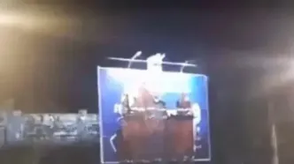 فیلم محل زنده زنده به آتش کشیدن دادستان اسفراین و 2 همراهش / صحنه های آخرالزمانی از شب 19 دیماه بجنورد