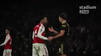 ویدئو: تنش و درگیری بازیکنان یونایتد و آرسنال در پایان بازی