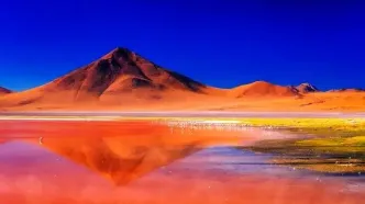 تصاویر دیدنی و جذاب از تالاب لاگونا روخا در شیلی+ فیلم