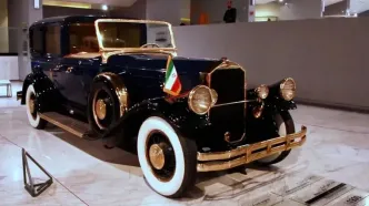 فیلم خودرو خاص مراسم ازدواج محمدرضا پهلوی با ثریا