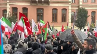 تجمع مردم ترکیه در حمایت از ایران