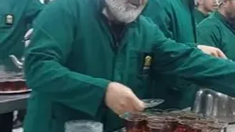 حضور متفاوت علی صالحی بازیگر سریال نون خ در حرم امام رضا (ع)