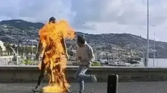 آتش زننده مجسمه رونالدو به روانپزشک معرفی شد!