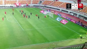 گل اول فولاد به پرسپولیس توسط محروقی + ویدئو