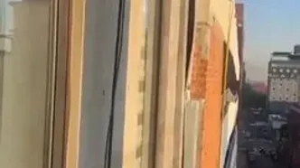 لحظه وقوع زلزله  ۶.۵ ریشتری در مکزیک