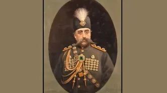 منظره برفی کاخ گلستان در زمان مظفرالدین‌شاه