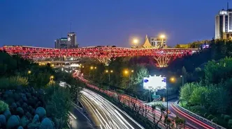 نورپردازی این پلِ تهران از انحصار چینی‌ها درآمد