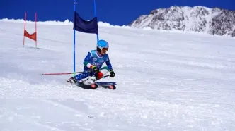 تصاویر؛ مسابقات اسکی آلپاین در سرعین