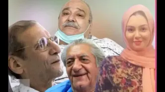 آخرین تصاویر ثبت‌شده از هنرمندان قبل از فوت از آزاده نامداری تا عزت الله انتظامی و رضا داوود نژاد/ویدیو