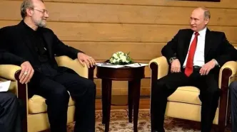 علی لاریجانی با پوتین در روسیه جلسه گذاشت