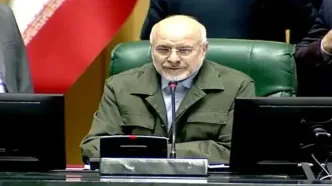 حضور رئیس مجلس شورای اسلامی در مراسم بزرگداشت شهید امنیت