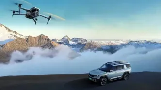 چشم سوم در آسمان / این خودروهای چینی پهپاد اختصاصی دارند!