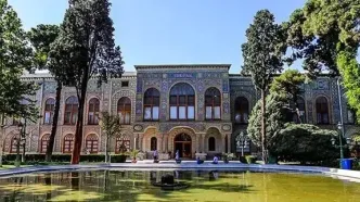 منظره برفی کاخ گلستان در زمان مظفرالدین‌شاه