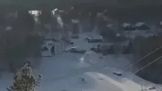 سقوط بالگرد روس بر اثر برخورد با کابل تله اسکی