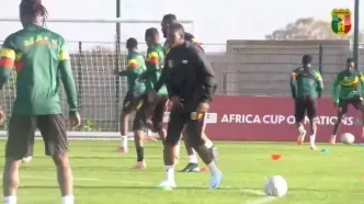 ویدئو: تمرین تیم ملی مالی در آستانه دیدار با سنگال