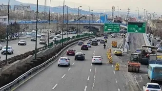 ترافیک عادی و روان در تمامی معابر و بزرگراه‌های پایتخت