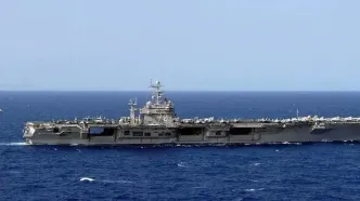 حمله موشکی نیروی دریایی ارتش به ناو آبراهام لینکلن