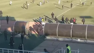 خوشحالی سیاوش اکبرپور سرمربی مس سونگون پس از شکست هوادار + ویدئو