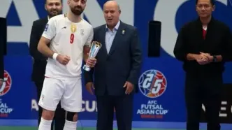 ستاره تکنیکی ایران ارزشمندترین بازیکن فوتسال آسیا