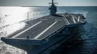 ناوگروه جرالد فورد وارد بندر حیفا شد